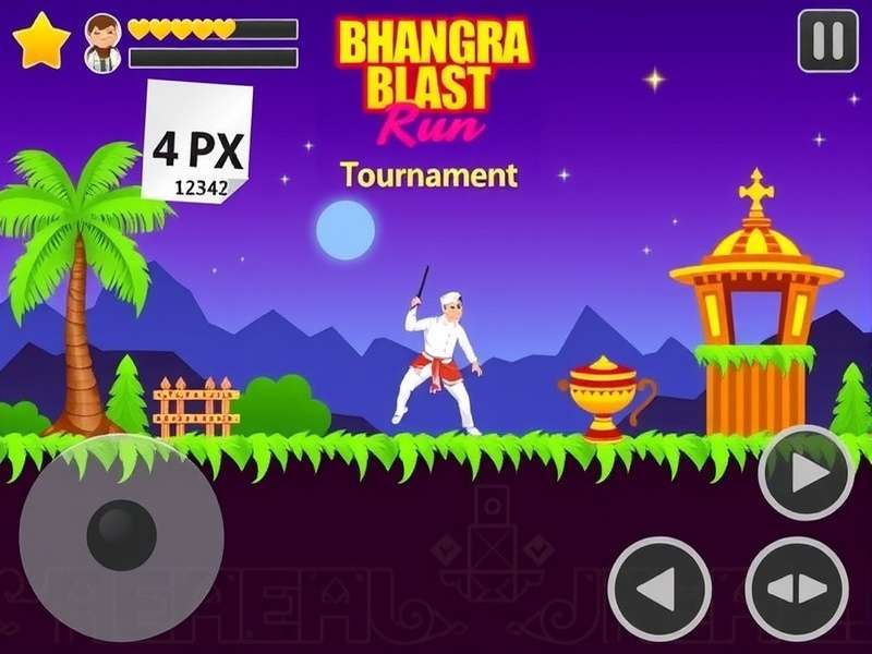 Bhangra Blast Run Gameplay Screenshot